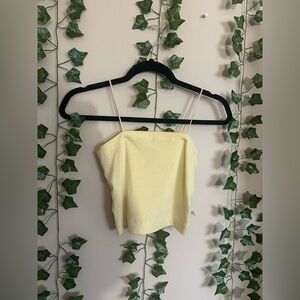 Yellow Spaghetti Strap Top